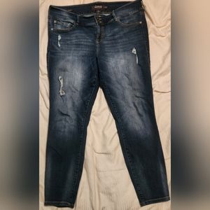 Torrid skinny distressed jeggings size 20R